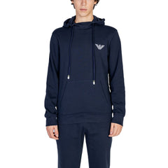 Emporio Armani Underwear Blue Cotton Hoody -   -  Emporio Armani Underwear.
