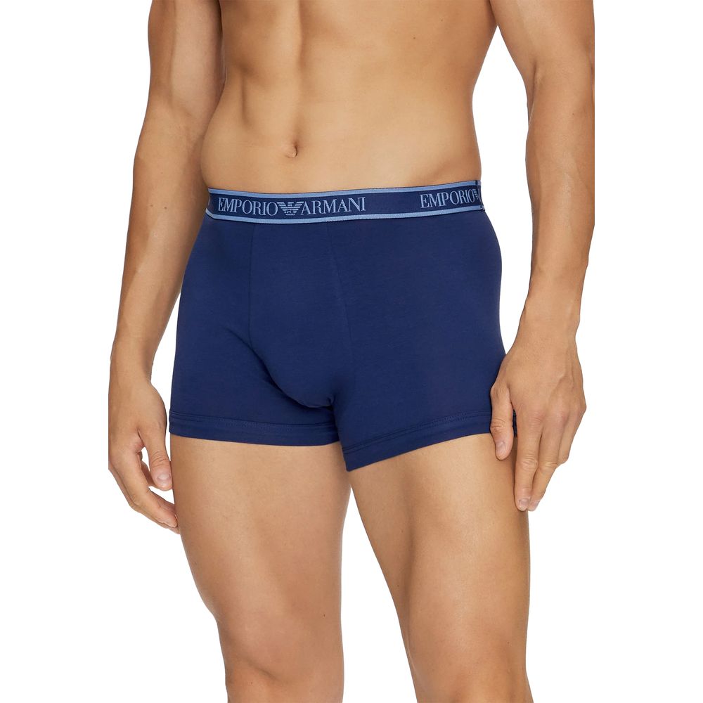 Emporio Armani Underwear Blue Cotton Underwear -   -  Emporio Armani Underwear.