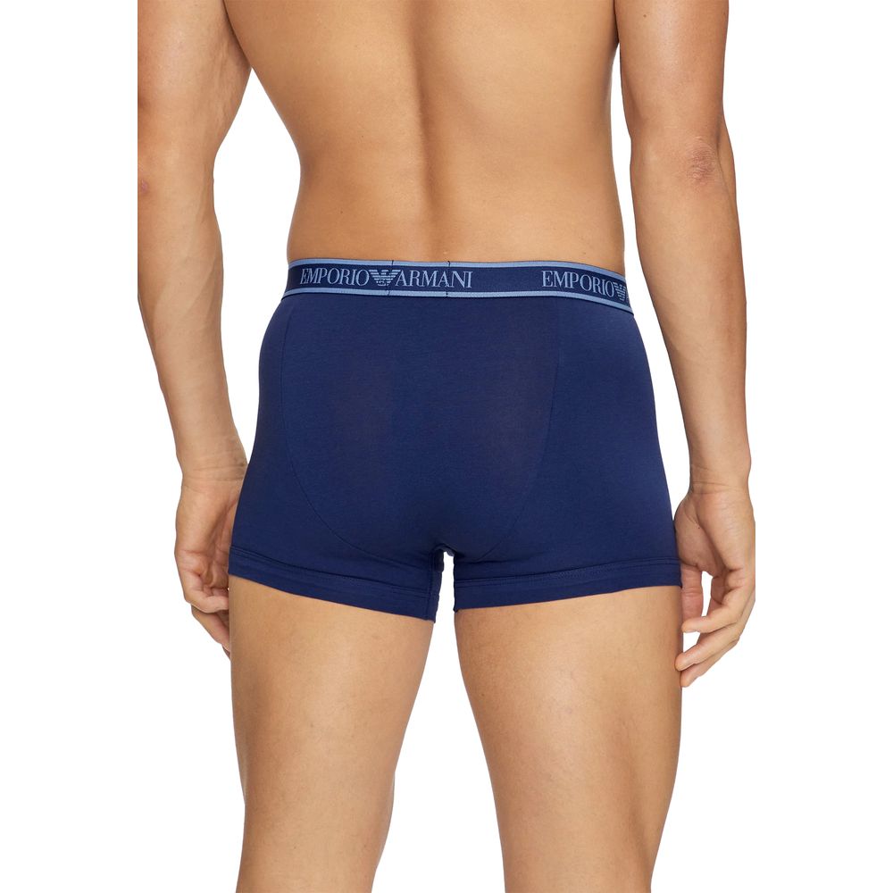Emporio Armani Underwear Blue Cotton Underwear -   -  Emporio Armani Underwear.