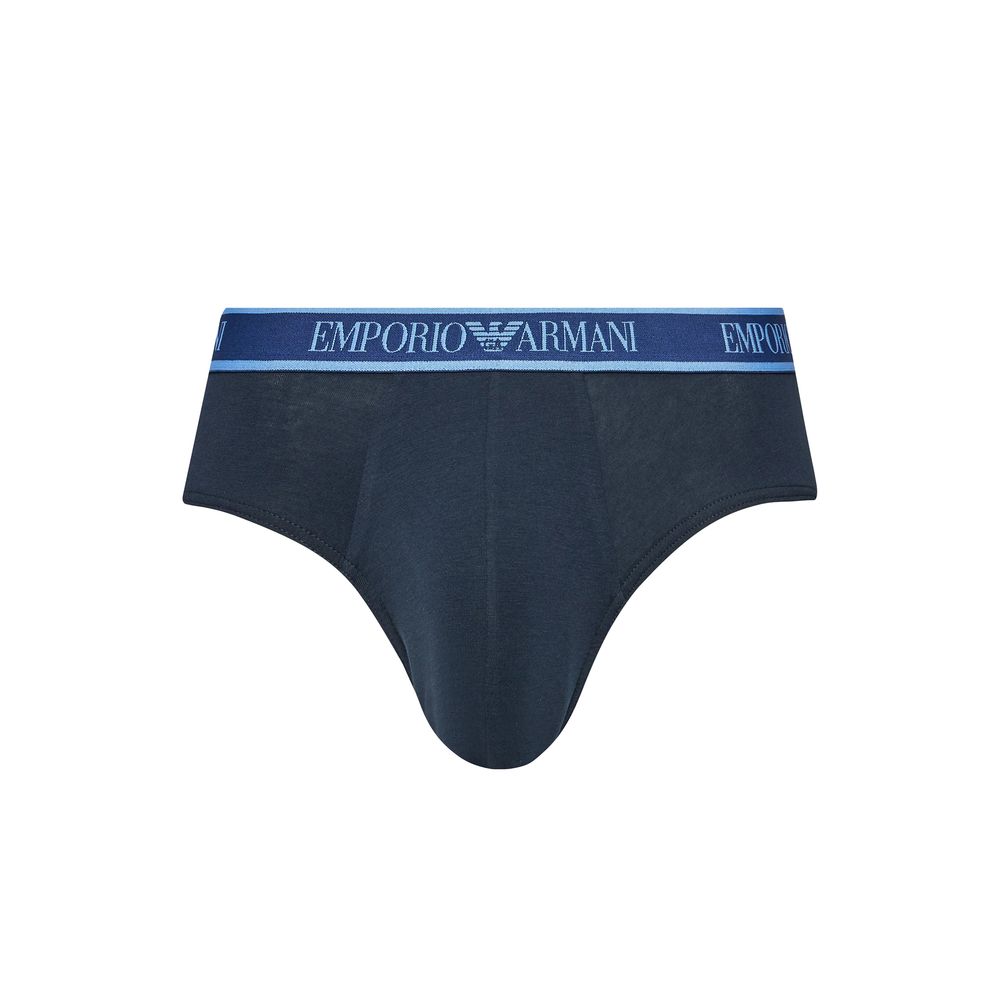 Emporio Armani Underwear Blue Cotton Underwear -   -  Emporio Armani Underwear.