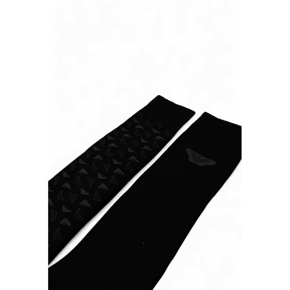 Emporio Armani Underwear Black Cotton Sock -  Men´s Socks -  Emporio Armani Underwear.
