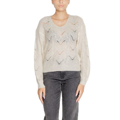 Jacqueline De Yong Cream Marabou Sweater -   -  Jacqueline De Yong.