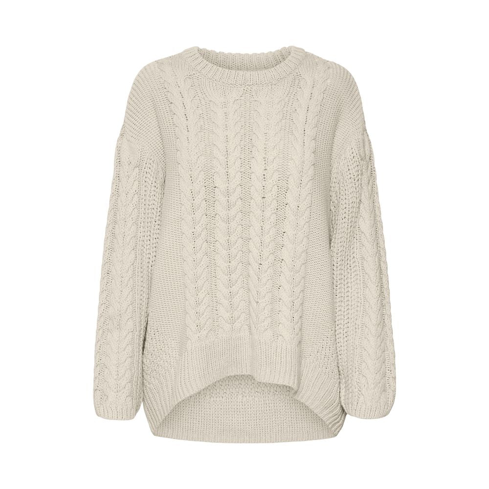 Vero Moda Beige Cotton Sweater -   -  Vero Moda.
