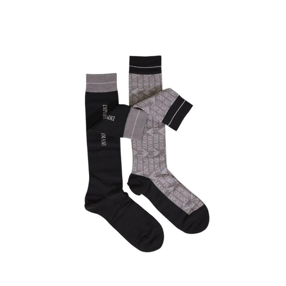 Emporio Armani Underwear Black Cotton Sock -  Men´s Socks -  Emporio Armani Underwear.