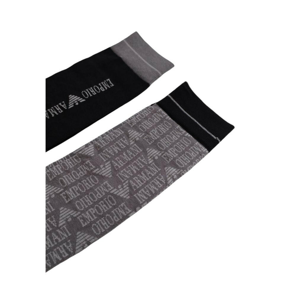 Emporio Armani Underwear Black Cotton Sock -  Men´s Socks -  Emporio Armani Underwear.