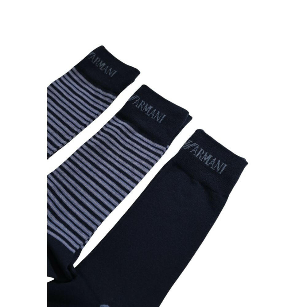 Emporio Armani Underwear Blue Cotton Sock -  Men´s Socks -  Emporio Armani Underwear.