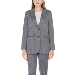 ICHI Black Polyester Blazer -   -  ICHI.