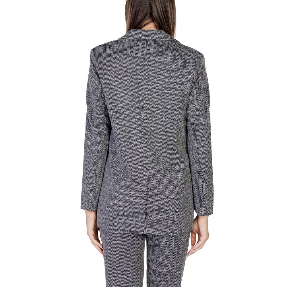 ICHI Black Polyester Blazer -   -  ICHI.