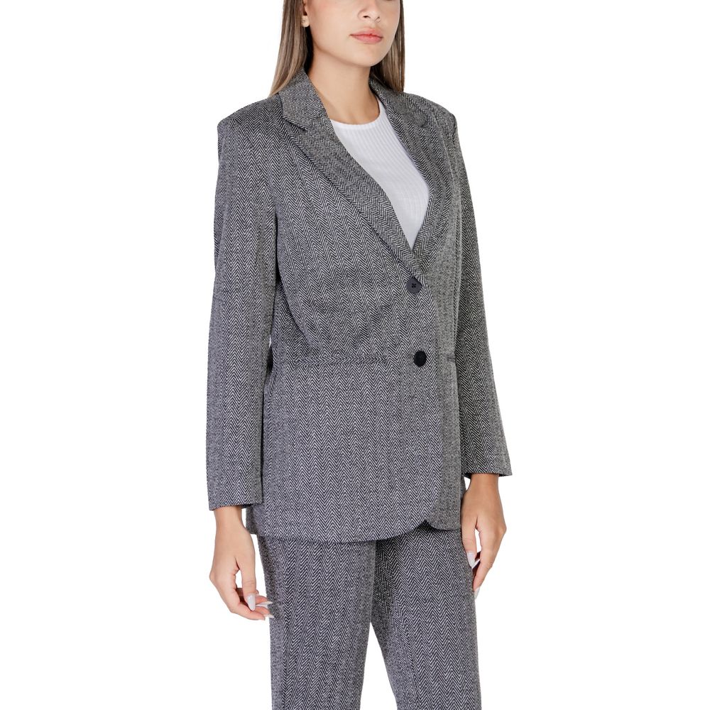 ICHI Black Polyester Blazer -   -  ICHI.