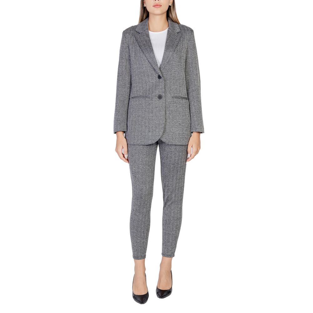 ICHI Black Polyester Blazer -   -  ICHI.