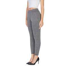 ICHI Black Polyester Skinny Pant -   -  ICHI.