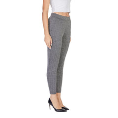 ICHI Black Polyester Skinny Pant -   -  ICHI.