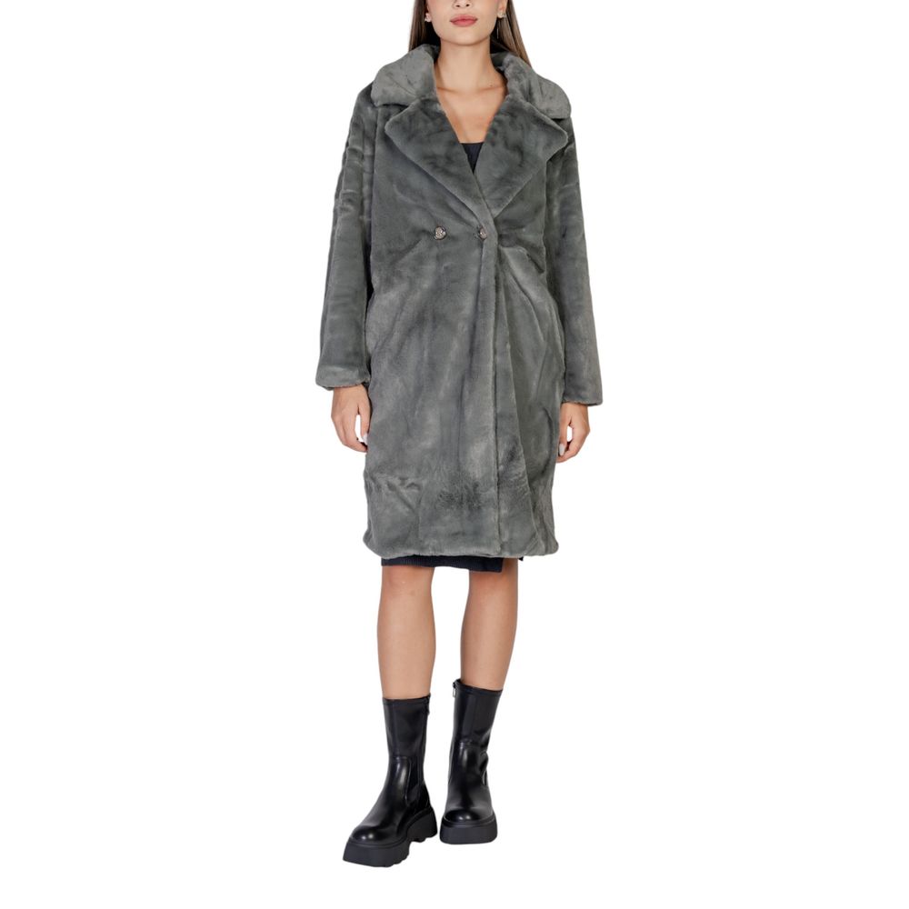 ICHI Black Polyester Jackets & Coat -   -  ICHI.