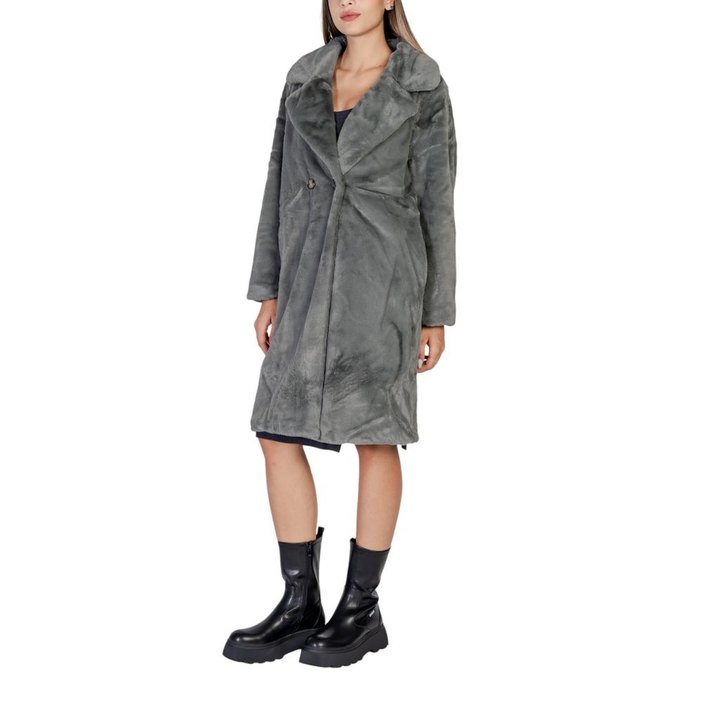 ICHI Black Polyester Jackets & Coat -   -  ICHI.