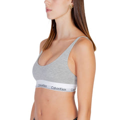 Calvin Klein Underwear Gray Cotton Bra -   -  Calvin Klein Underwear.