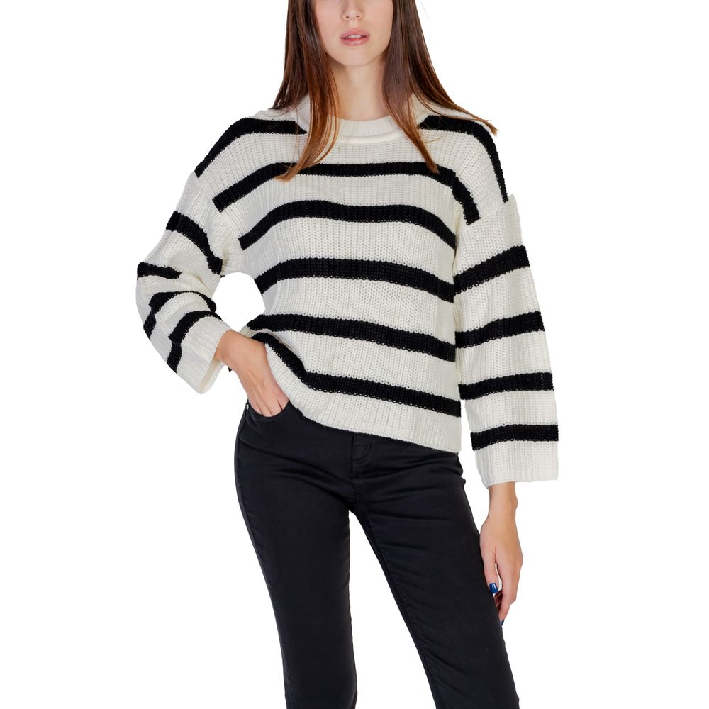 Jacqueline De Yong Cream Marabou Sweater -   -  Jacqueline De Yong.