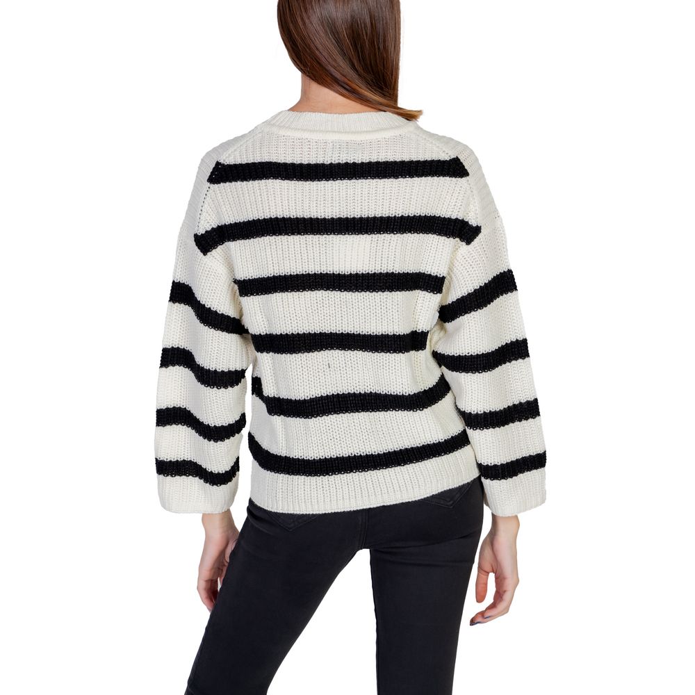 Jacqueline De Yong Cream Marabou Sweater -   -  Jacqueline De Yong.