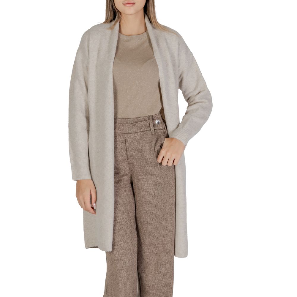 Morgan De Toi Beige Polyester Cardigan -   -  Morgan De Toi.