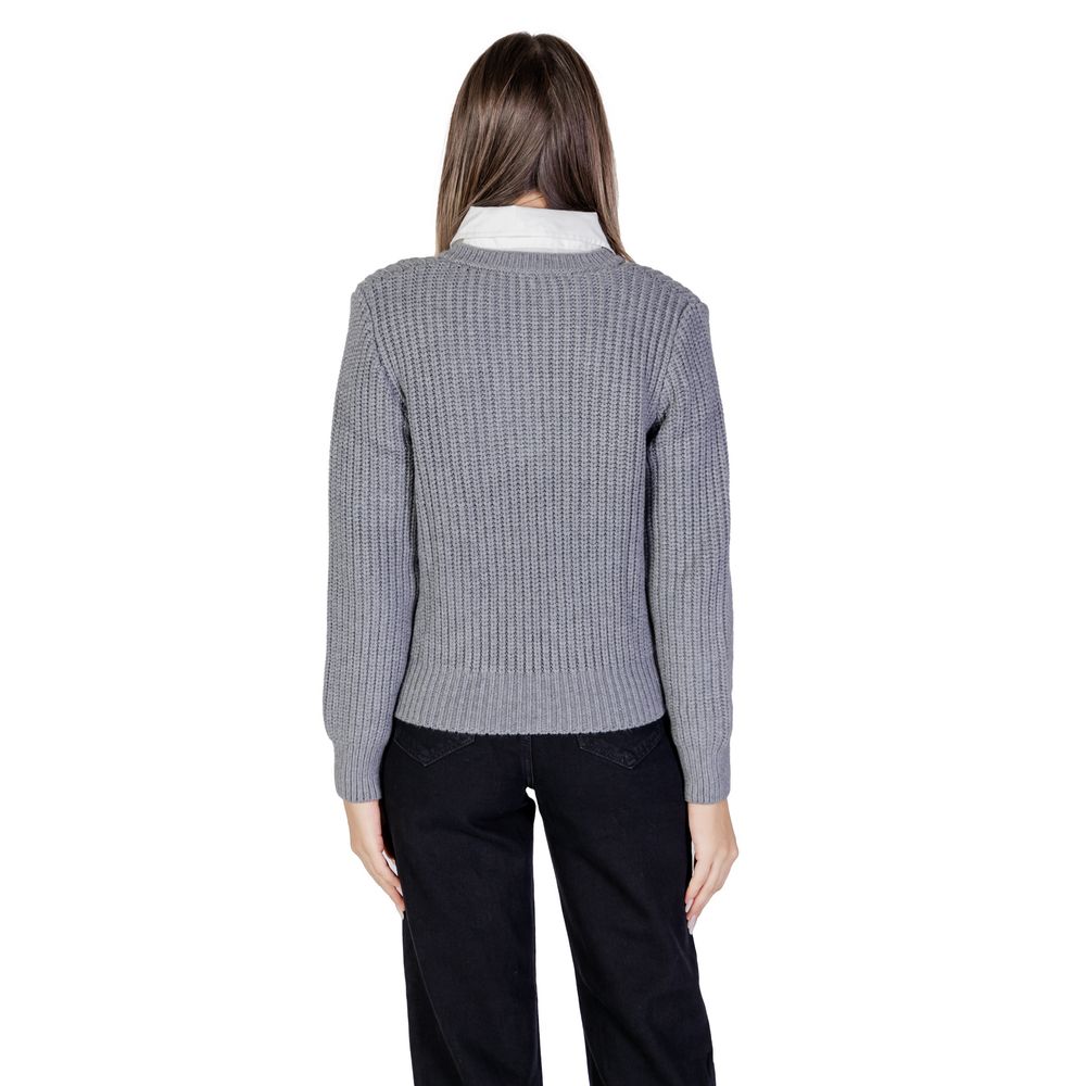 Morgan De Toi Gray Viscose Sweater -   -  Morgan De Toi.