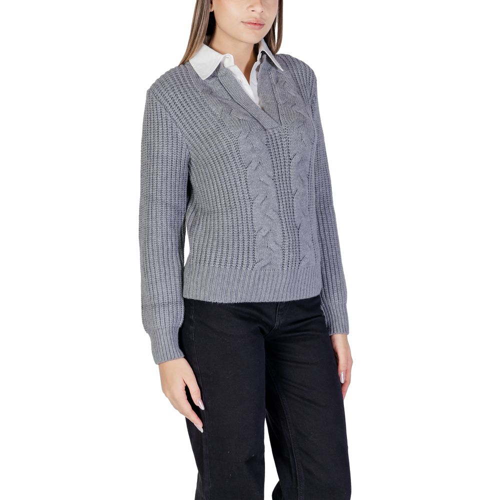 Morgan De Toi Gray Viscose Sweater -   -  Morgan De Toi.