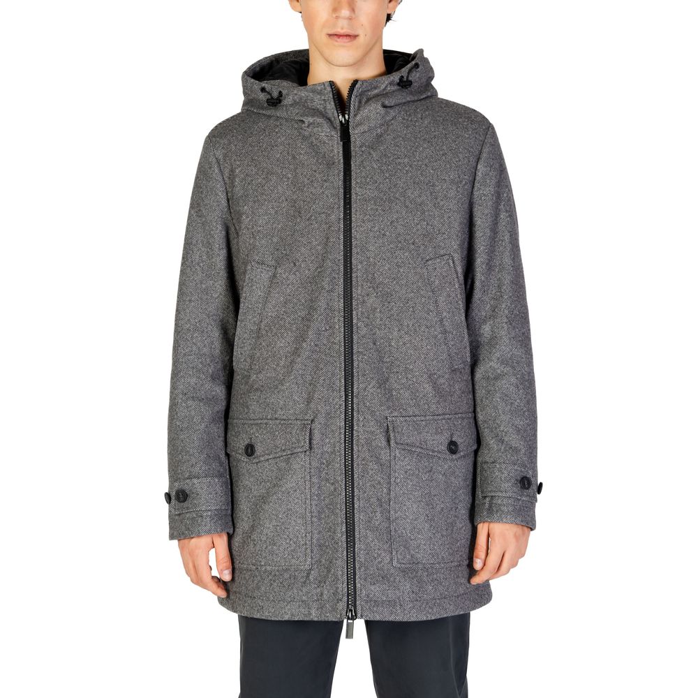Hamaki-Ho Gray Polyester Coat -   -  Hamaki-Ho.