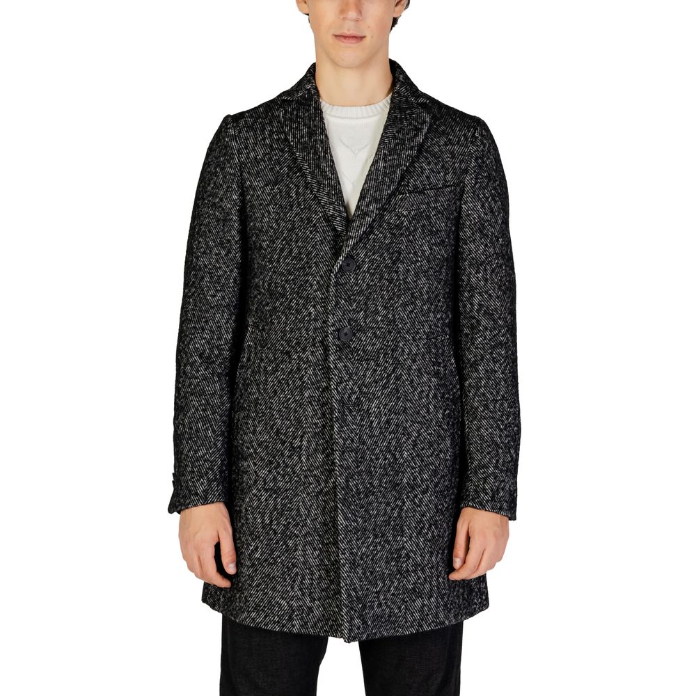 Hamaki-Ho Black Polyester Coat -   -  Hamaki-Ho.