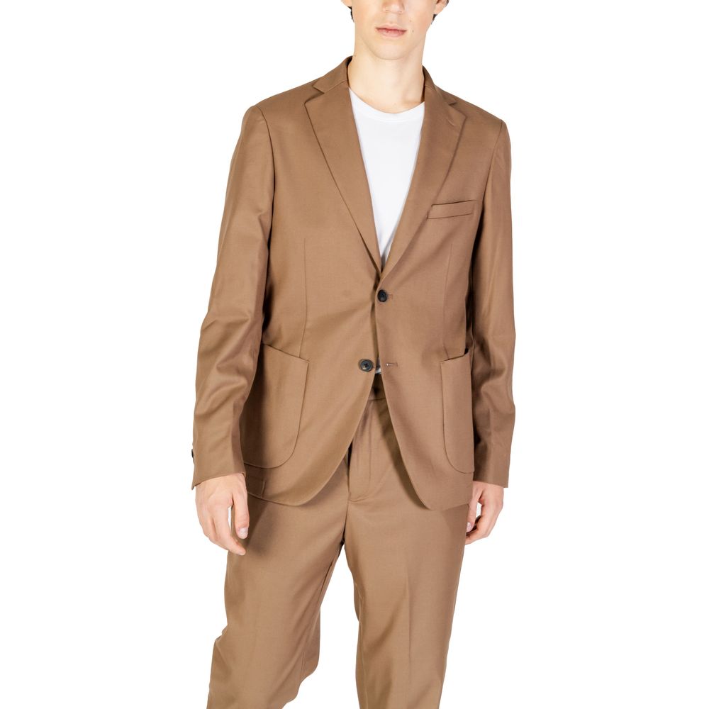 Hamaki-Ho Beige Polyester Blazer -   -  Hamaki-Ho.