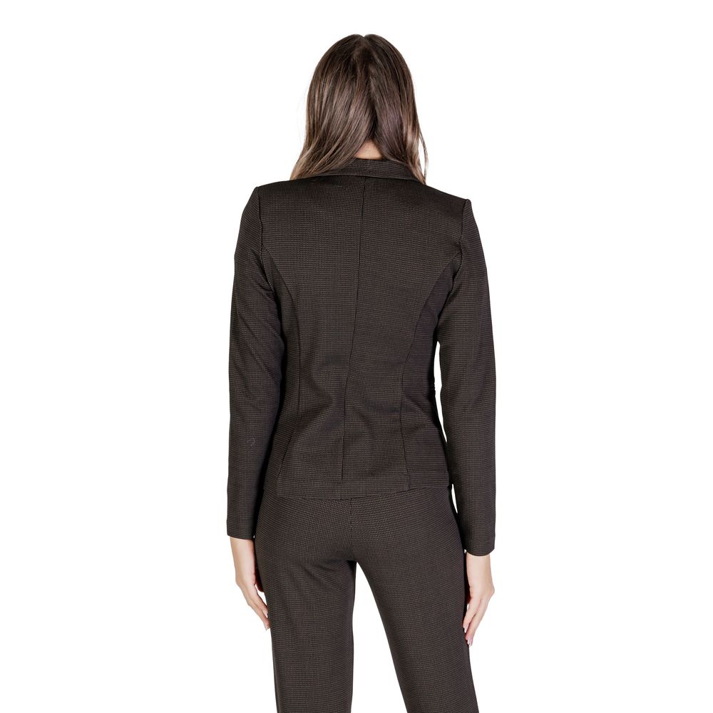 ICHI Brown Polyester Blazer -   -  ICHI.