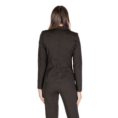 ICHI Brown Polyester Blazer -   -  ICHI.