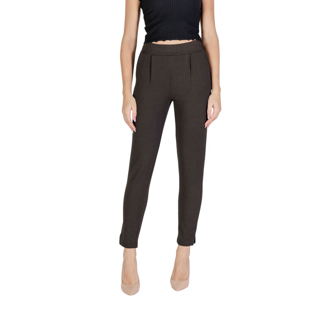 ICHI Brown Polyester Pant -   -  ICHI.
