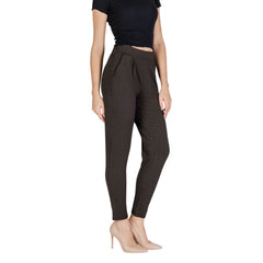 ICHI Brown Polyester Pant -   -  ICHI.