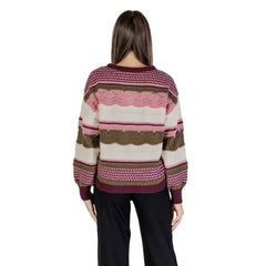 ICHI Multicolor Recycled Polyester Sweater -   -  ICHI.