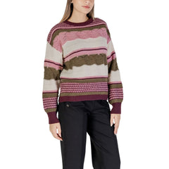 ICHI Multicolor Recycled Polyester Sweater -   -  ICHI.