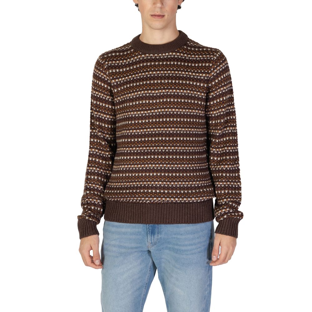 Only & Sons Brown Cotton Sweater -   -  Only & Sons.