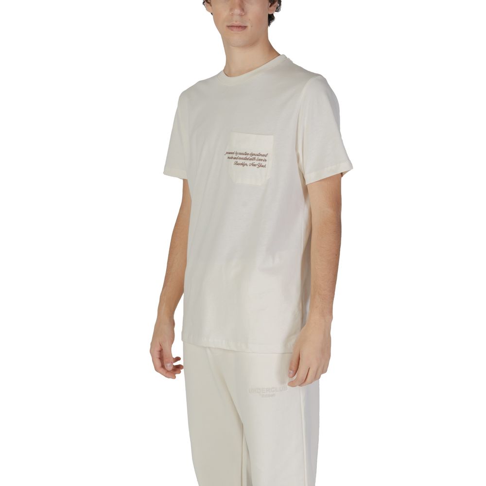 Underclub Cream Cotton T-Shirt -   -  Underclub.