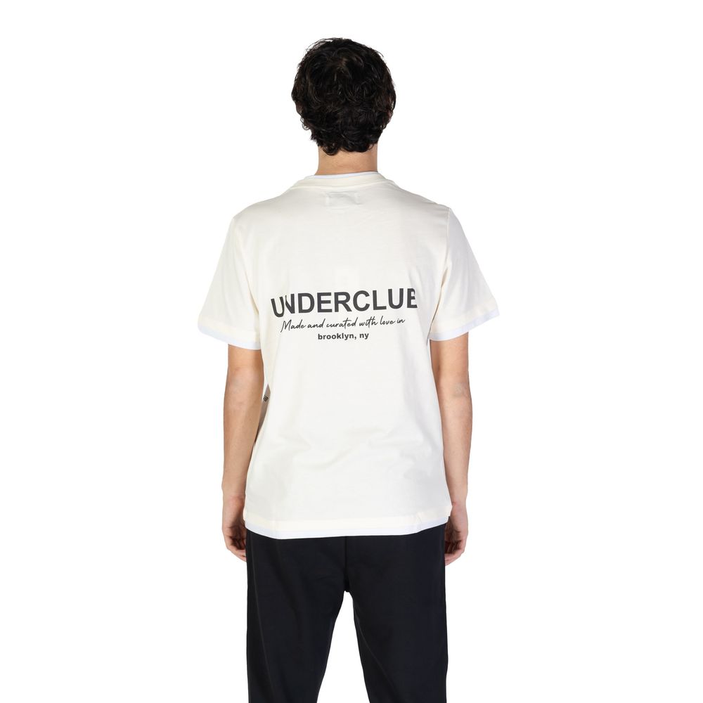 Underclub Cream Cotton T-Shirt -   -  Underclub.
