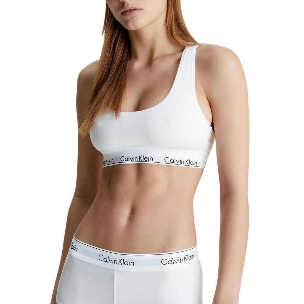 Calvin Klein Underwear White Cotton Bra -   -  Calvin Klein Underwear.