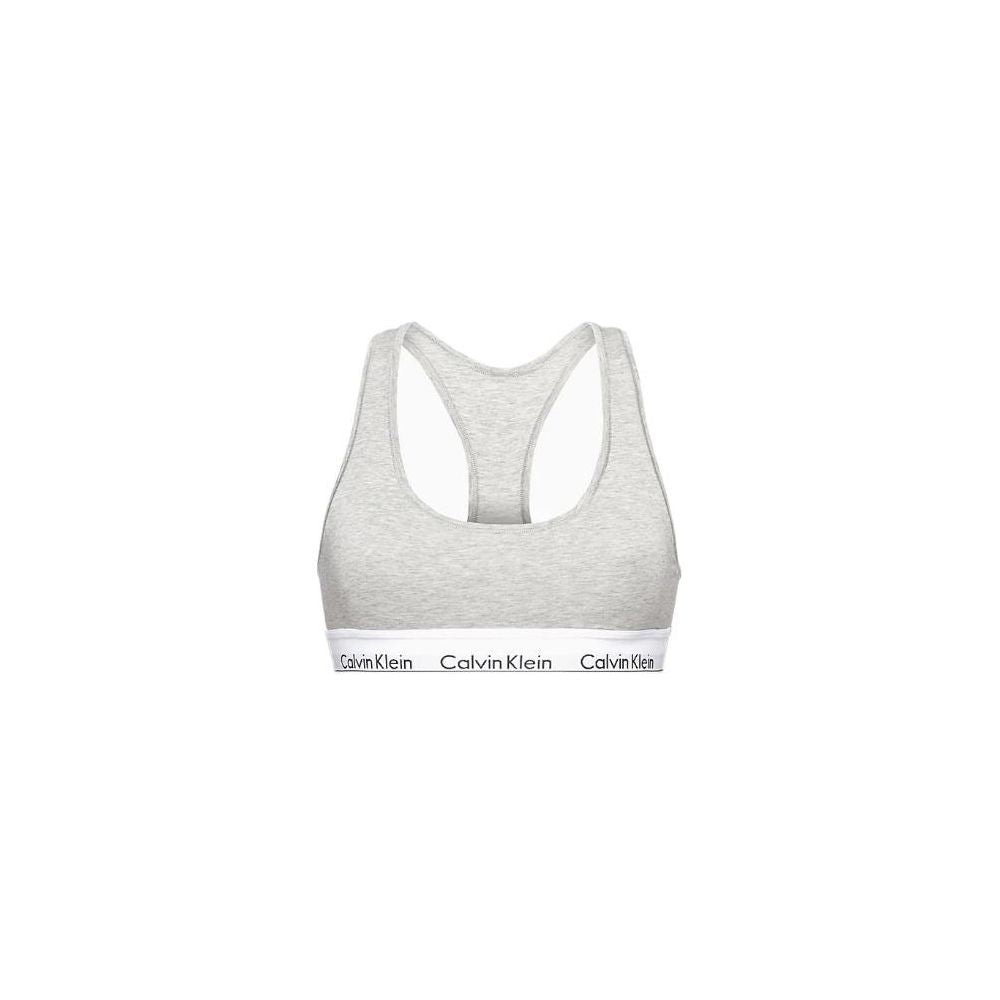 Calvin Klein Underwear Gray Cotton Bra -   -  Calvin Klein Underwear.