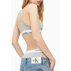 Calvin Klein Underwear Gray Cotton Bra -   -  Calvin Klein Underwear.