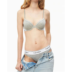 Calvin Klein Underwear Gray Cotton Panty -   -  Calvin Klein Underwear.