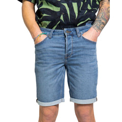 Only & Sons Blue Cotton Short -   -  Only & Sons.