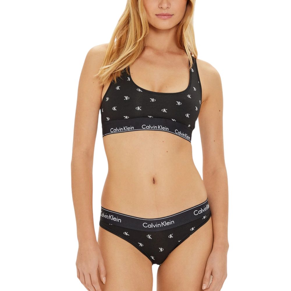 Calvin Klein Underwear Black And White Cotton Bra -   -  Calvin Klein Underwear.