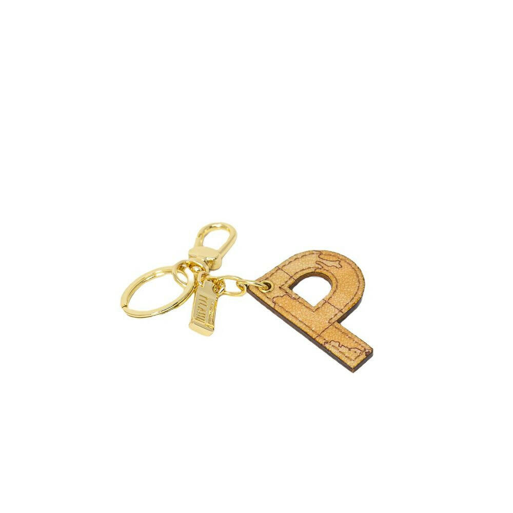 Alviero Martini Prima Classe Beige Leather Keychain -   -  Alviero Martini Prima Classe.