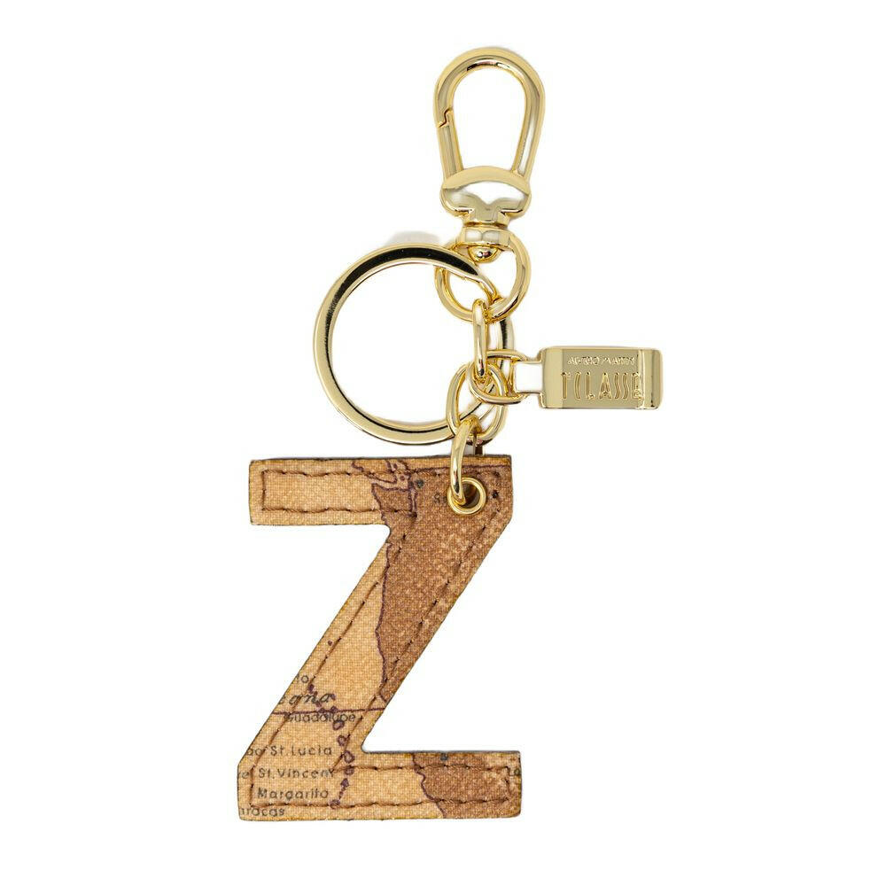 Alviero Martini Prima Classe Beige Leather Keychain -   -  Alviero Martini Prima Classe.