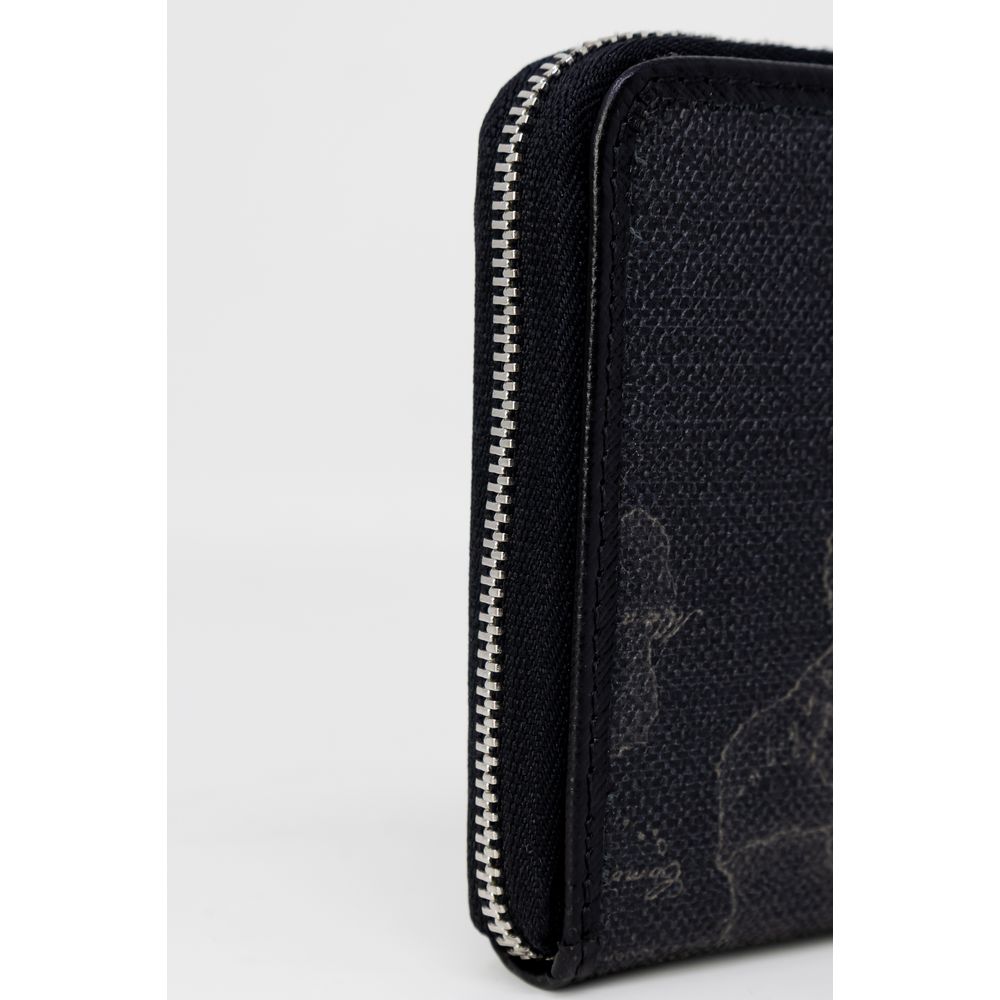 Alviero Martini Prima Classe Black Leather Wallet -  Leather Wallet for Men -  Alviero Martini Prima Classe.