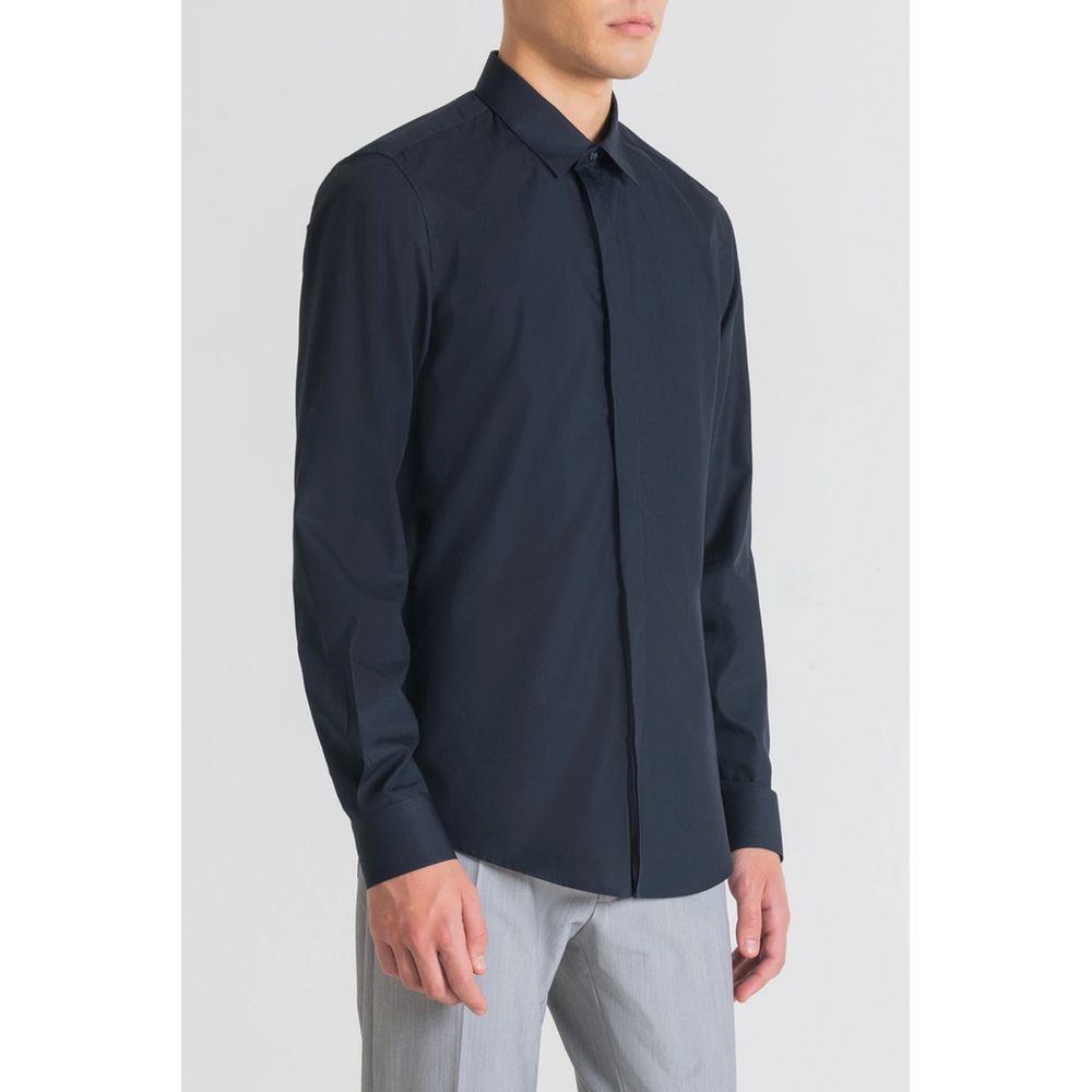 Antony Morato Blue Cotton Shirt -   -  Antony Morato.