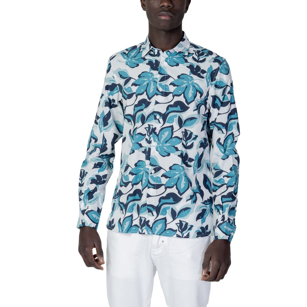 Antony Morato Blue Viscose Shirt -   -  Antony Morato.