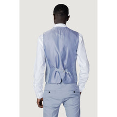Antony Morato Blue Polyester Waistcoat -  Vests for Men Suits -  Antony Morato.