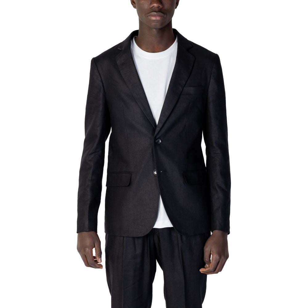 Antony Morato Black Linen Blazer -   -  Antony Morato.