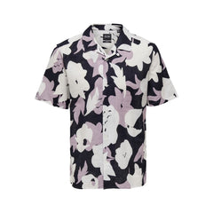 Only & Sons Purple Linen Shortsleeve -   -  Only & Sons.